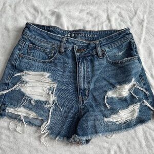 American Eagle high rise denim shorts